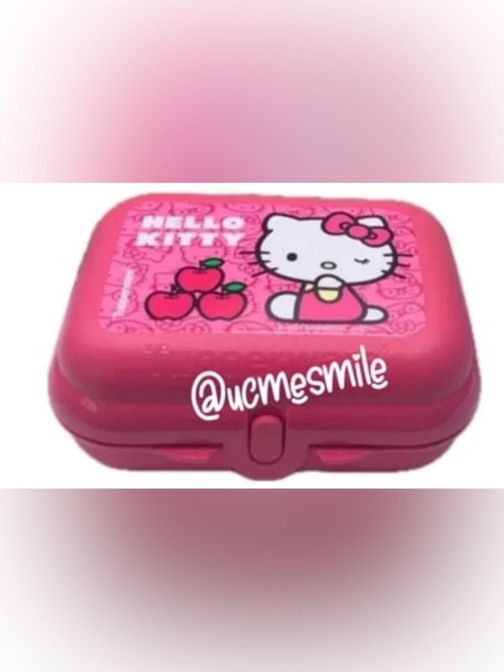 Tupperware Hello Kitty Pink Snack Box